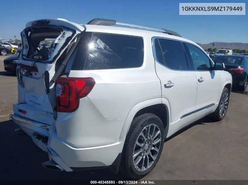 1GKKNXLS9MZ179449 2021 GMC Acadia Awd Denali