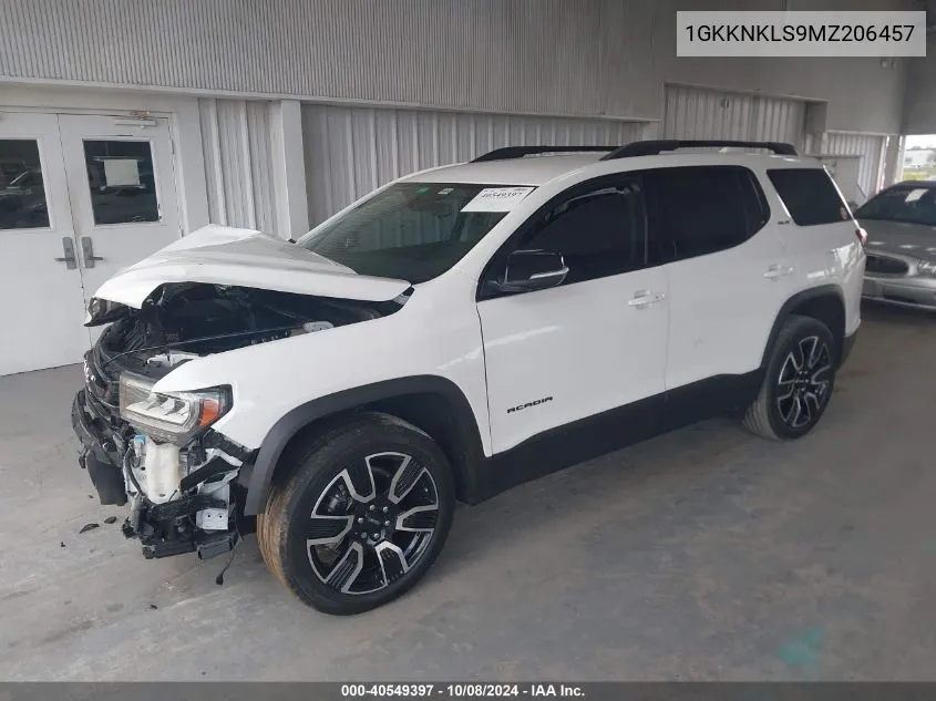 1GKKNKLS9MZ206457 2021 GMC Acadia Fwd Sle