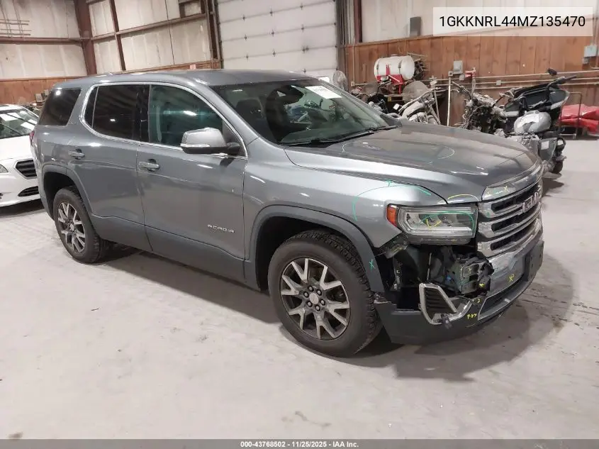 1GKKNRL44MZ135470 2021 GMC Acadia Awd Sle