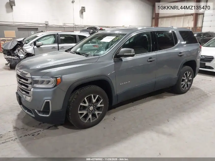 1GKKNRL44MZ135470 2021 GMC Acadia Awd Sle