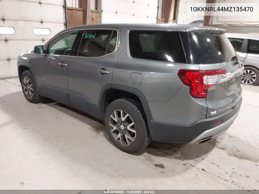 1GKKNRL44MZ135470 2021 GMC Acadia Awd Sle