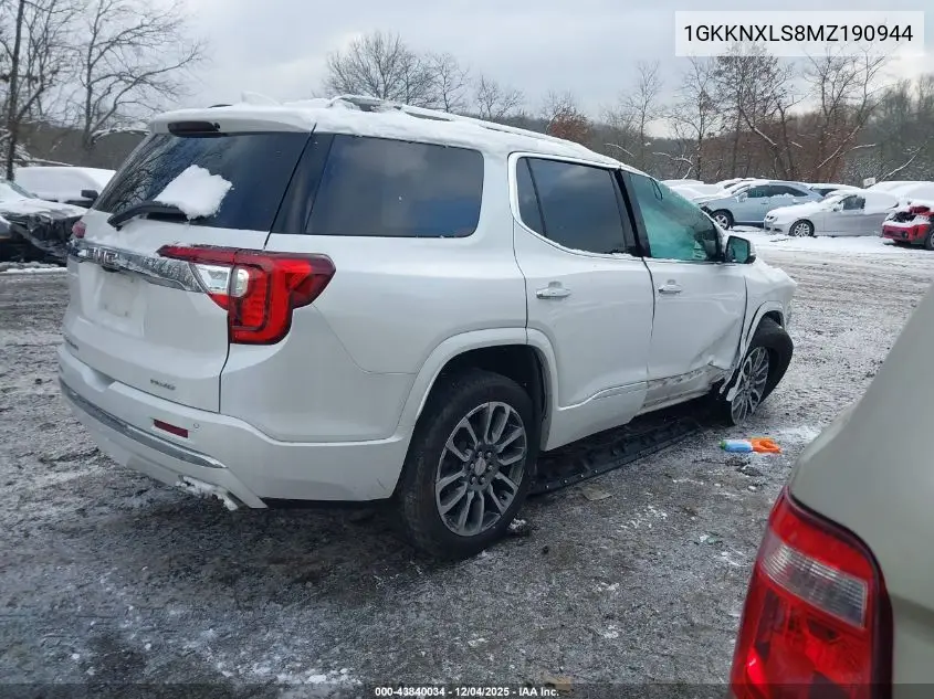 1GKKNXLS8MZ190944 2021 GMC Acadia Awd Denali