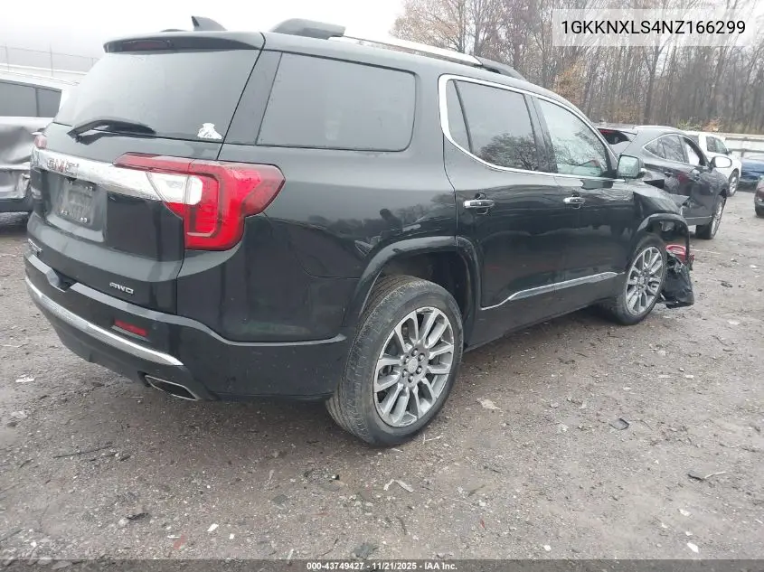 1GKKNXLS4NZ166299 2022 GMC Acadia Awd Denali