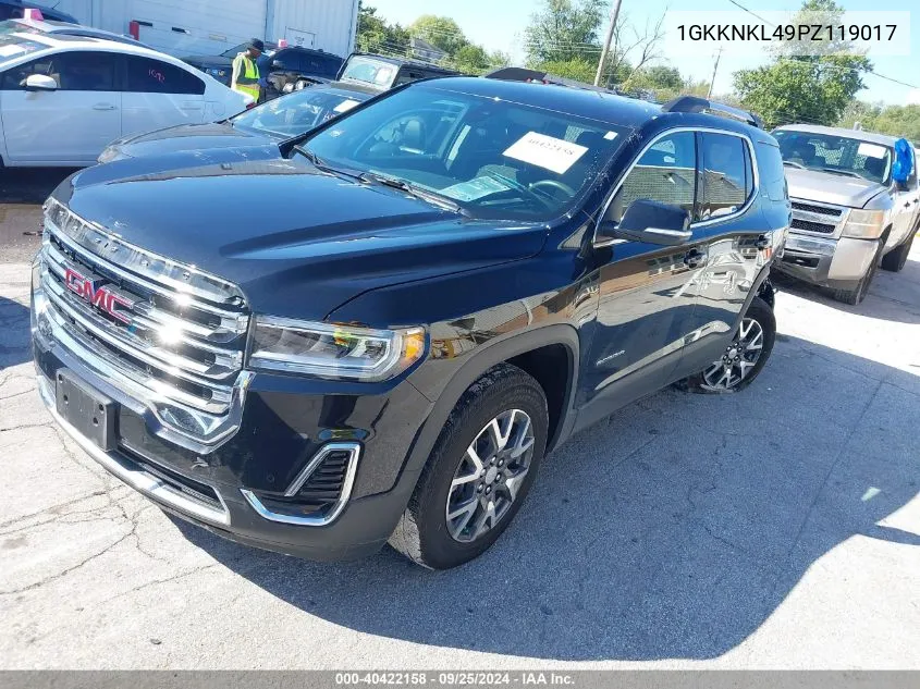 1GKKNKL49PZ119017 2023 GMC Acadia Fwd Sle