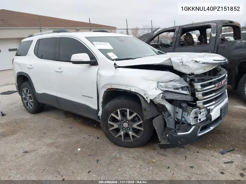 1GKKNUL40PZ151852 2023 GMC Acadia Slt