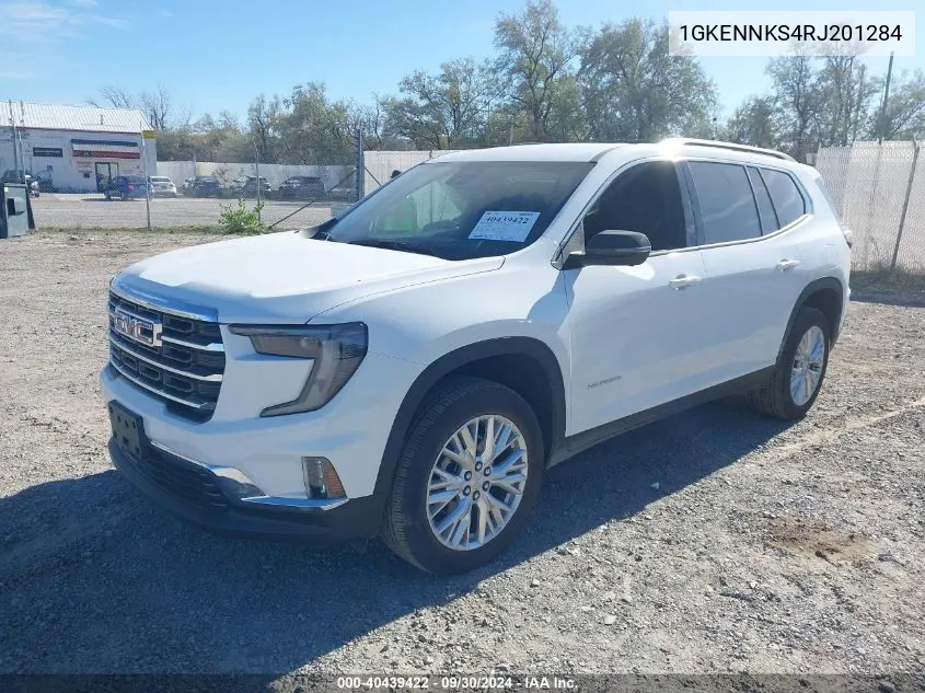 1GKENNKS4RJ201284 2024 GMC Acadia Awd Elevation