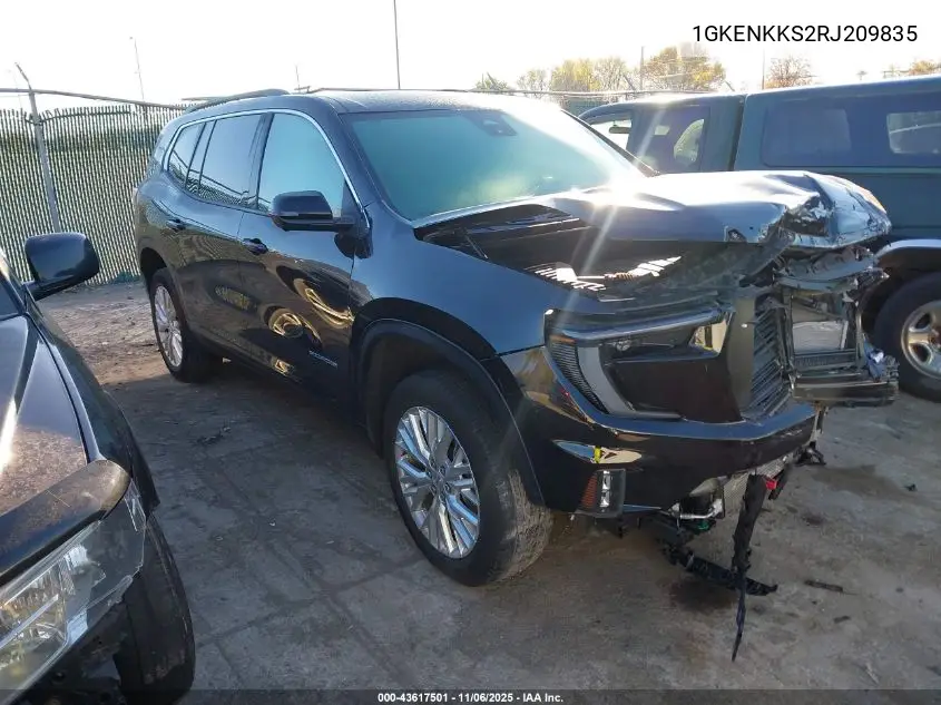 1GKENKKS2RJ209835 2024 GMC Acadia Fwd Elevation