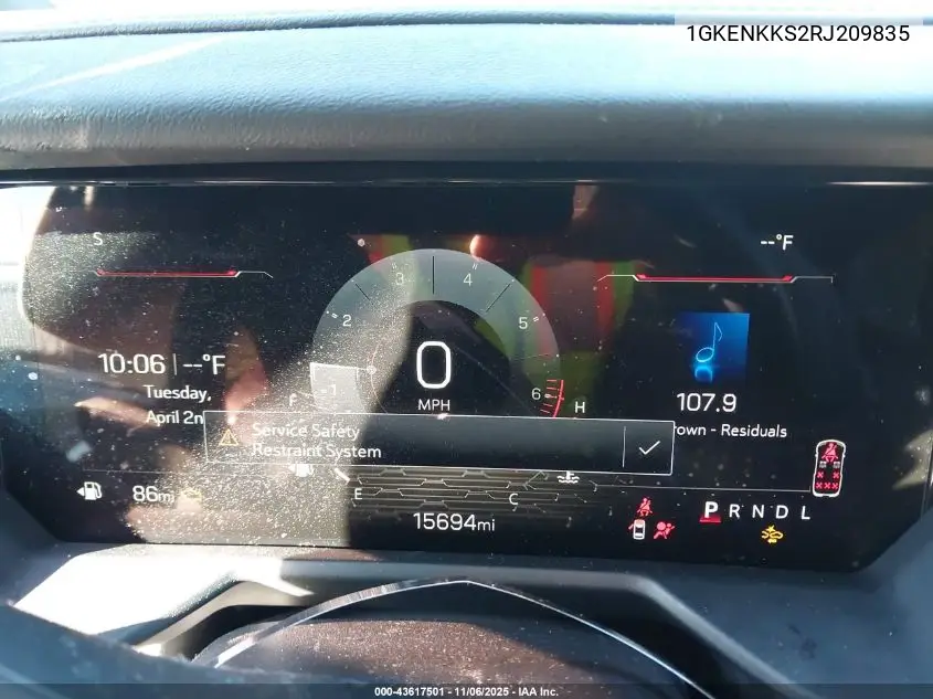 1GKENKKS2RJ209835 2024 GMC Acadia Fwd Elevation