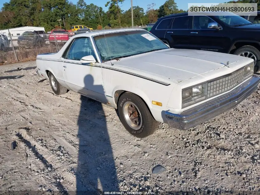 3GTCW80H6HS800693 1987 GMC Caballero