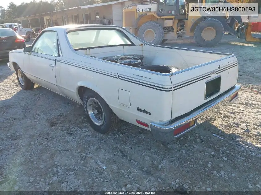 3GTCW80H6HS800693 1987 GMC Caballero