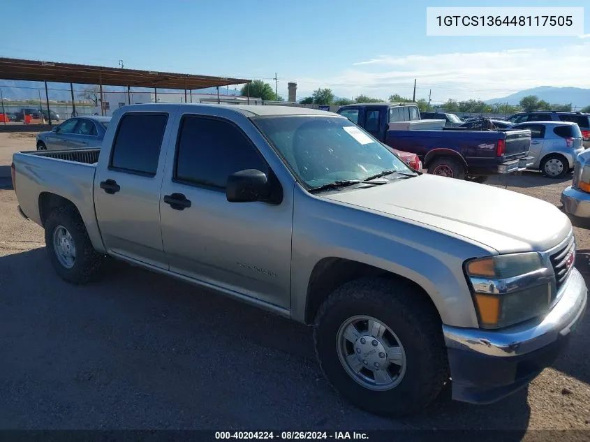 1GTCS136448117505 2004 GMC Canyon Sle