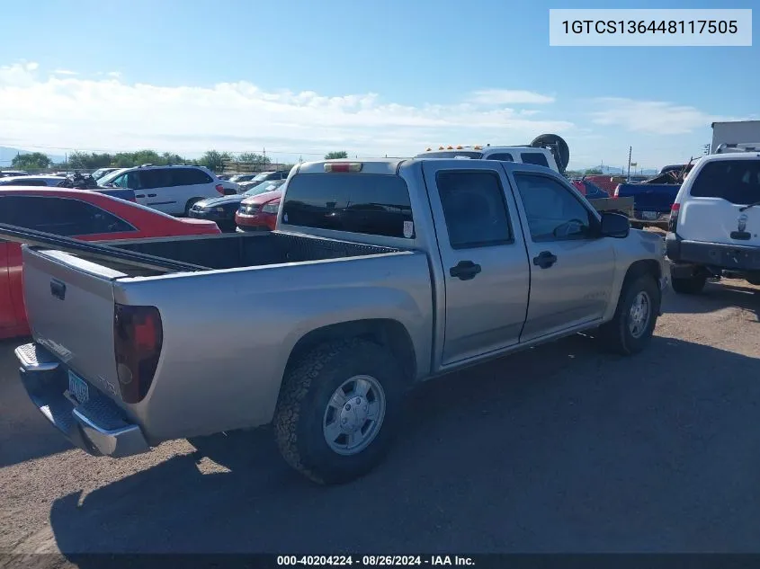 1GTCS136448117505 2004 GMC Canyon Sle