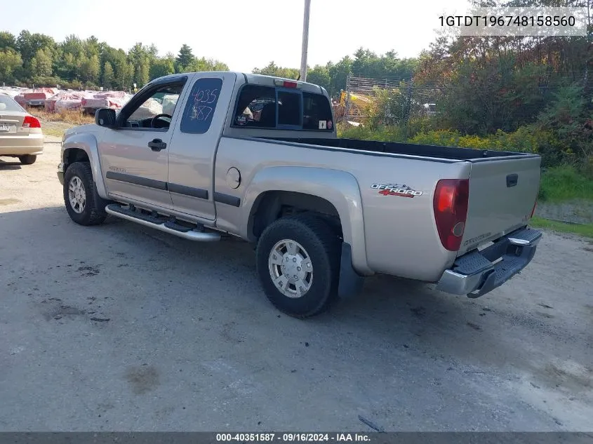 1GTDT196748158560 2004 GMC Canyon Sle