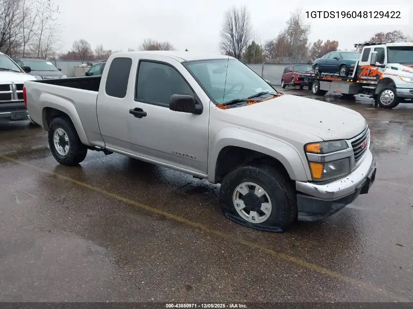 1GTDS196048129422 2004 GMC Canyon Sle
