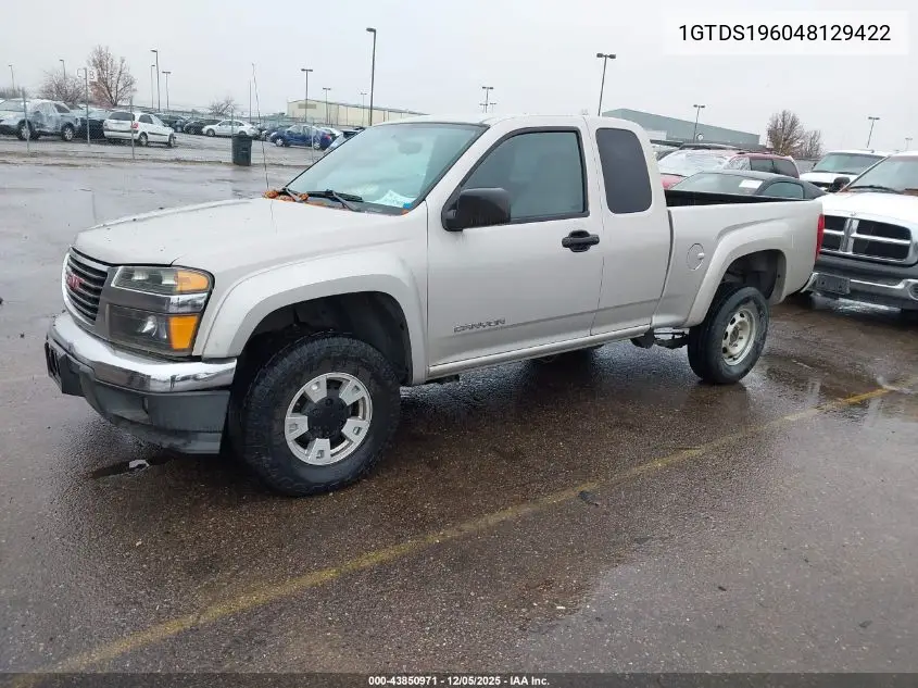 1GTDS196048129422 2004 GMC Canyon Sle