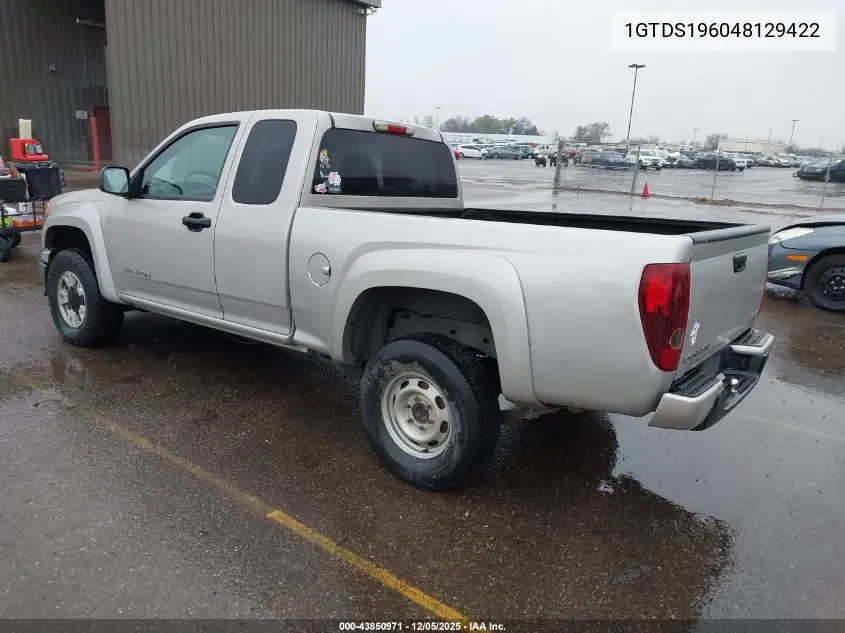 1GTDS196048129422 2004 GMC Canyon Sle
