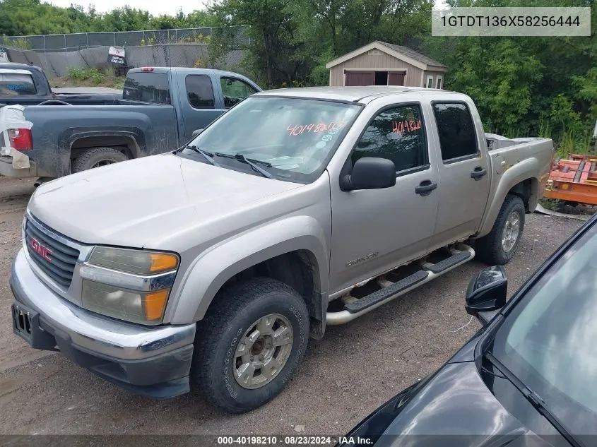 1GTDT136X58256444 2005 GMC Canyon Sle