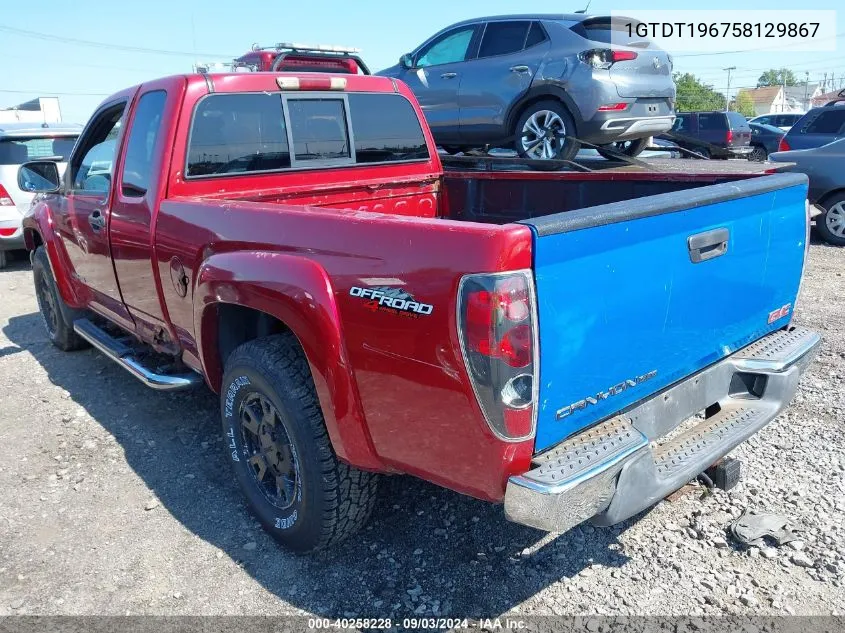 1GTDT196758129867 2005 GMC Canyon Sle