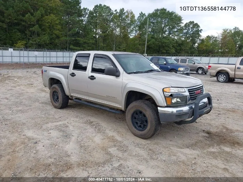 1GTDT136558144778 2005 GMC Canyon Sle