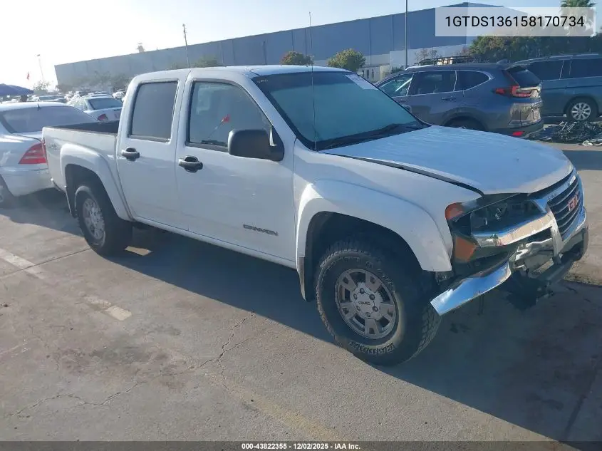 1GTDS136158170734 2005 GMC Canyon Sle
