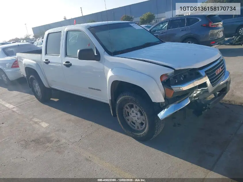1GTDS136158170734 2005 GMC Canyon Sle