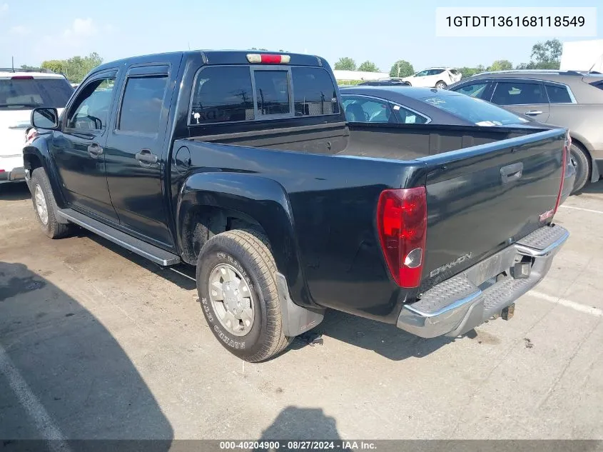 1GTDT136168118549 2006 GMC Canyon Slt