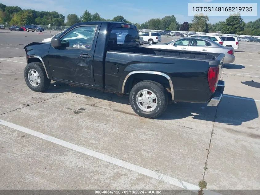 1GTCS148168219735 2006 GMC Canyon Sl