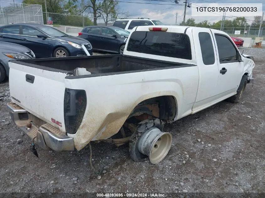 1GTCS196768200033 2006 GMC Canyon