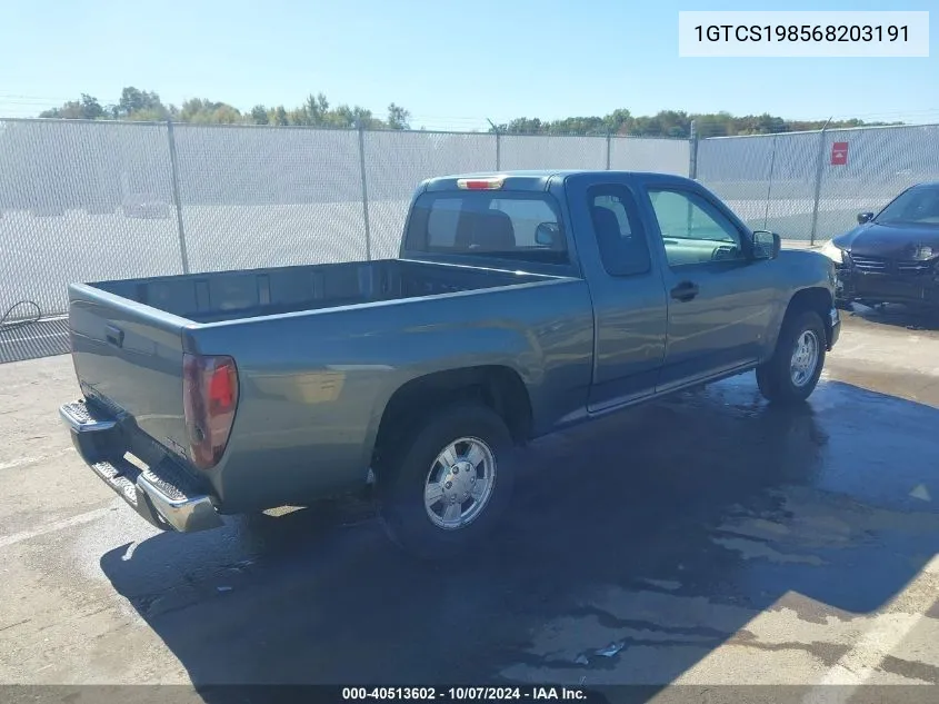 1GTCS198568203191 2006 GMC Canyon Sl