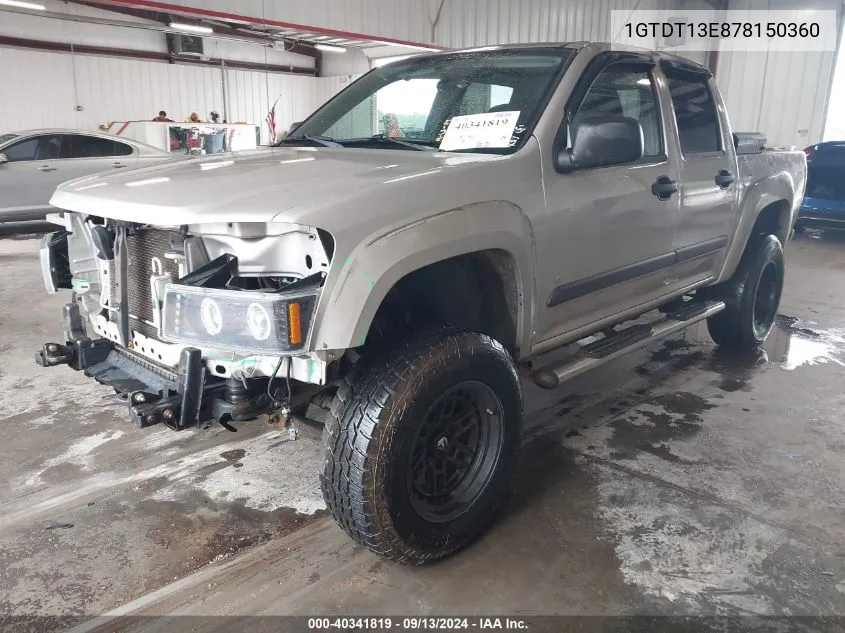 1GTDT13E878150360 2007 GMC Canyon Sle2