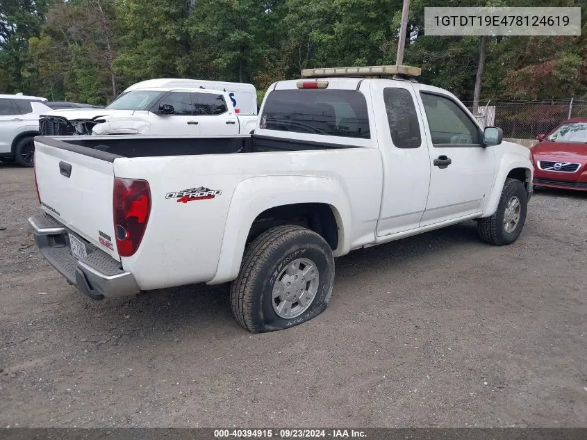 1GTDT19E478124619 2007 GMC Canyon Sle2