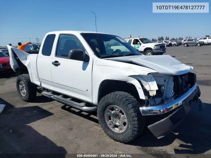 1GTDT19E478127777 2007 GMC Canyon Sle1