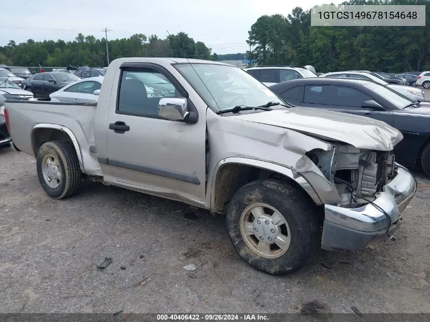 1GTCS149678154648 2007 GMC Canyon