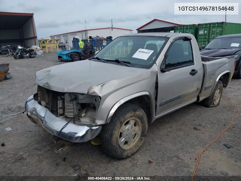 1GTCS149678154648 2007 GMC Canyon