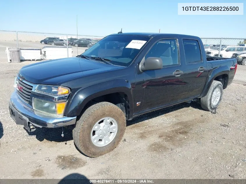 1GTDT43E288226500 2008 GMC Canyon Sle2