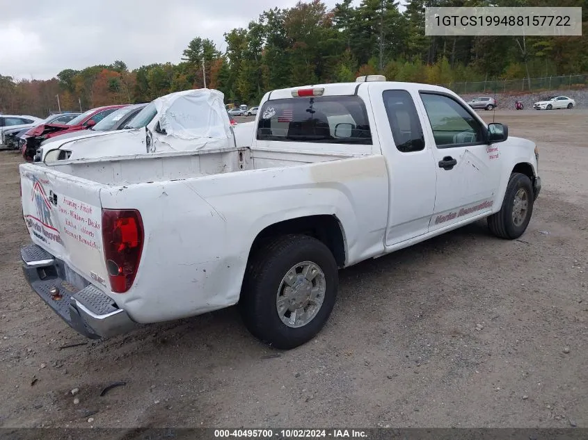 1GTCS199488157722 2008 GMC Canyon Sl