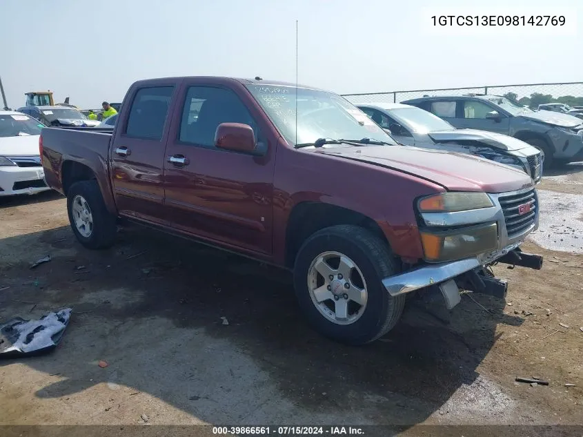 1GTCS13E098142769 2009 GMC Canyon Sle1