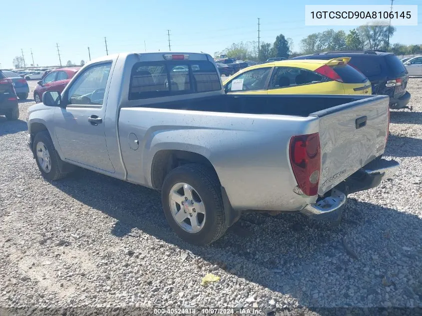 1GTCSCD90A8106145 2010 GMC Canyon Sle