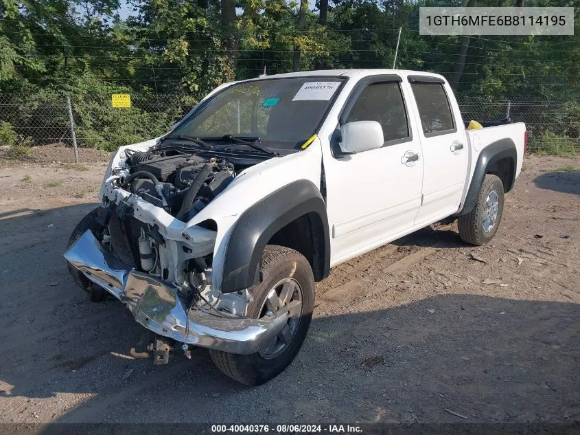 1GTH6MFE6B8114195 2011 GMC Canyon Sle1