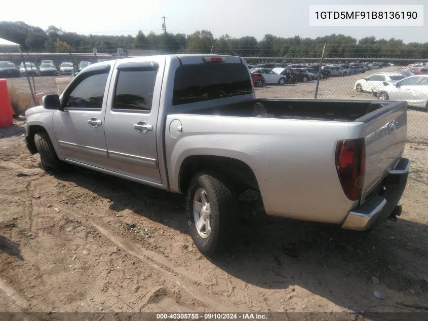 1GTD5MF91B8136190 2011 GMC Canyon Sle1