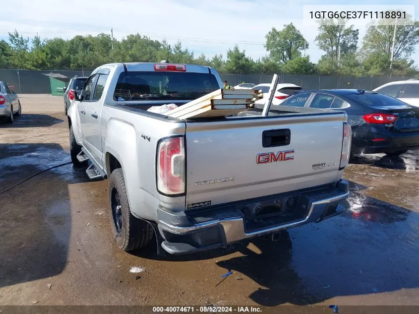 1GTG6CE37F1118891 2015 GMC Canyon Slt