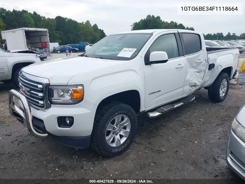 1GTG6BE34F1118664 2015 GMC Canyon Sle