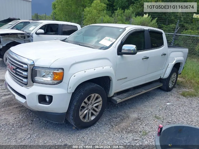 1GTG5DE31G1163674 2016 GMC Canyon Slt