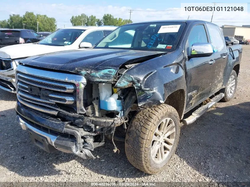 1GTG6DE31G1121048 2016 GMC Canyon Slt