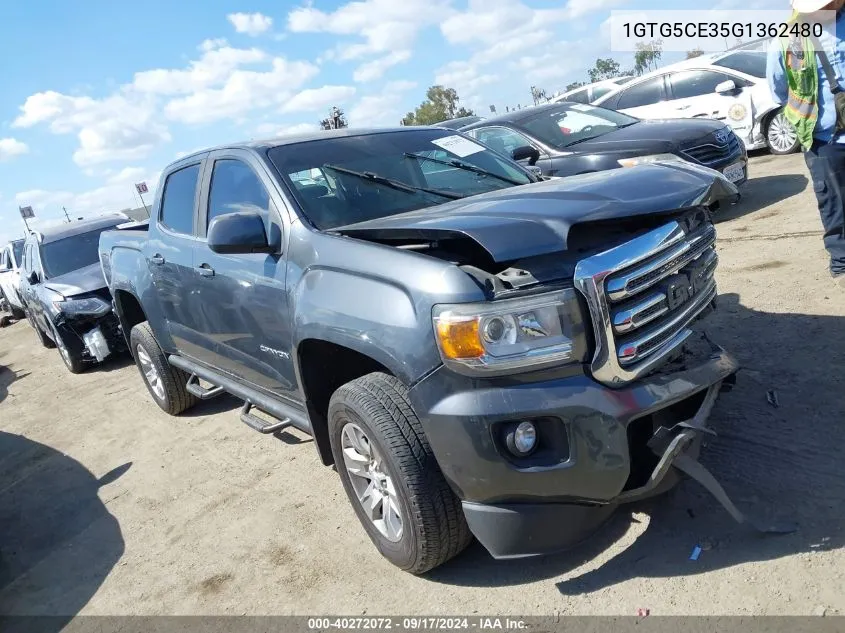 1GTG5CE35G1362480 2016 GMC Canyon Sle