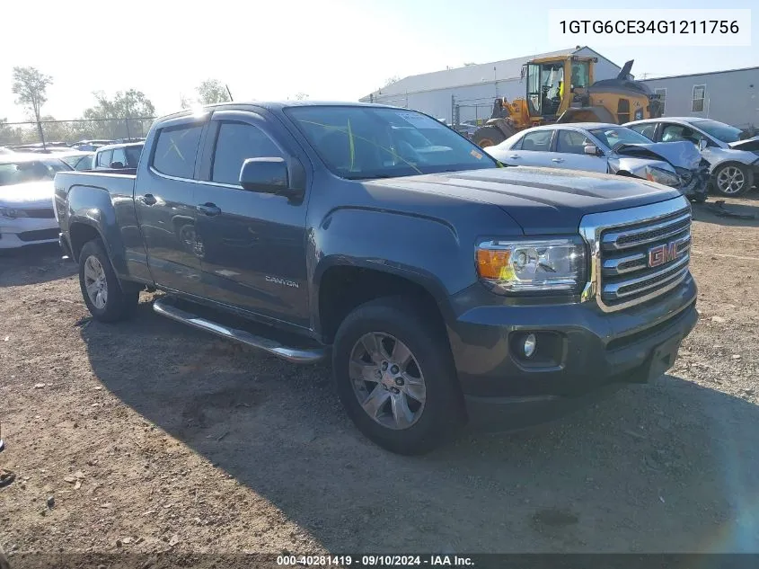 1GTG6CE34G1211756 2016 GMC Canyon Sle