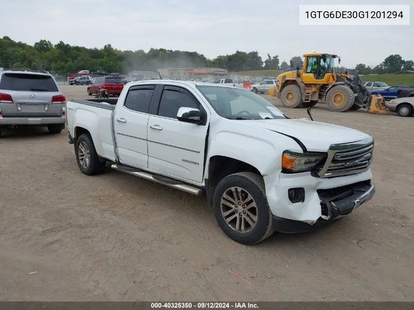 1GTG6DE30G1201294 2016 GMC Canyon Slt