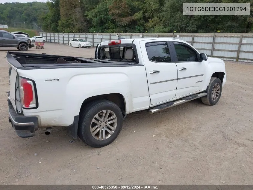 1GTG6DE30G1201294 2016 GMC Canyon Slt