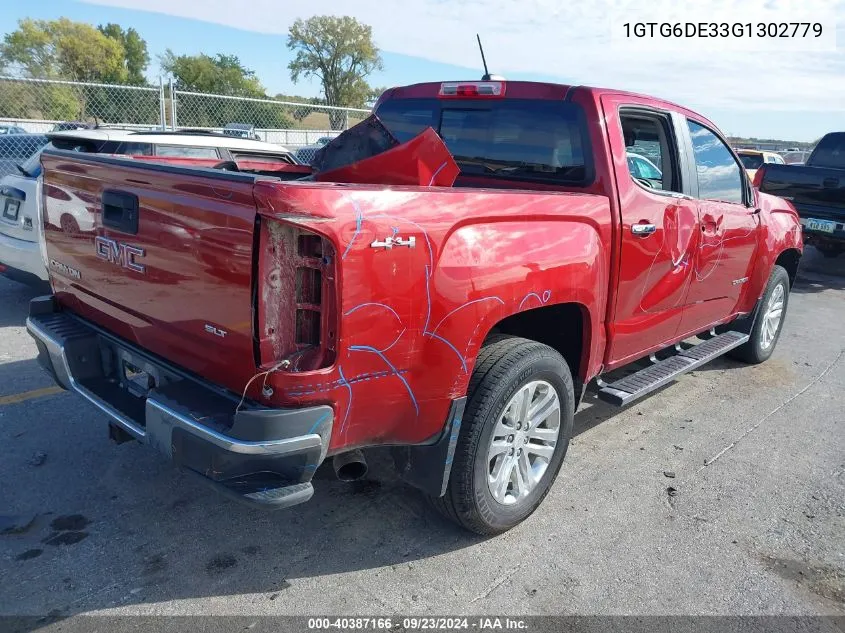 1GTG6DE33G1302779 2016 GMC Canyon Slt