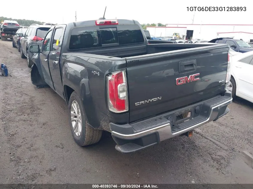 1GTG6DE33G1283893 2016 GMC Canyon Slt